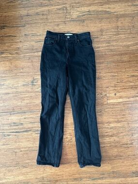 Abercrombie & Fitch The '90s Straight Ultra High Rise Jeans - Black